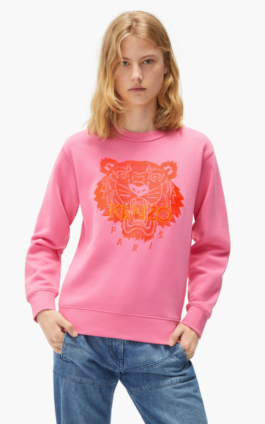 Kenzo Tiger Melegítő Felső Női Rózsaszín | ID.395422